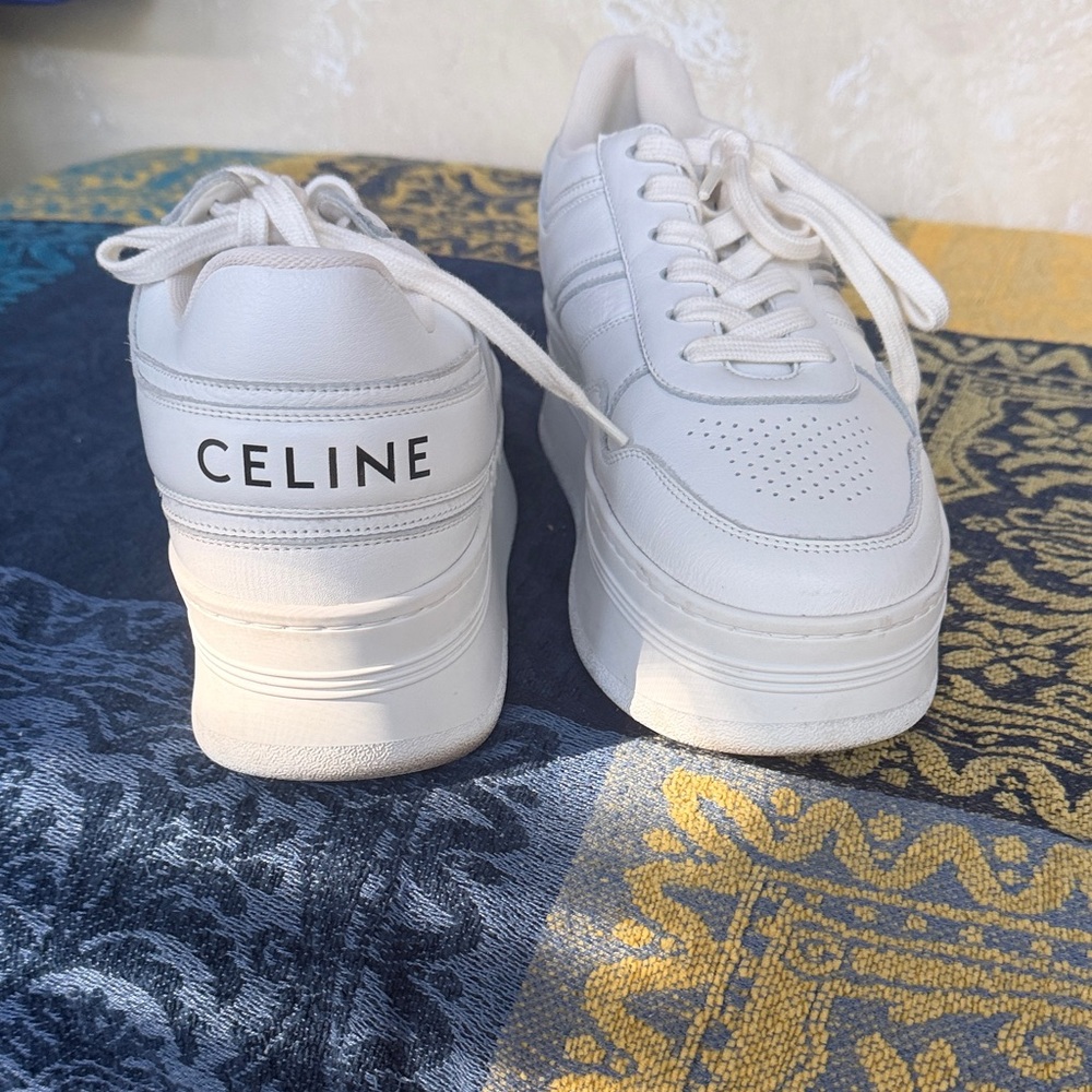 CLOSET CLEAN OUT Celine Ivory Platform Sneakers